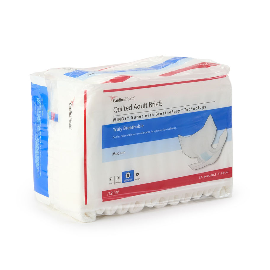 Wings™ Super Quilted Maximum Absorbency Incontinence Brief, Medium - MCK-960583_pkgleft.jpg