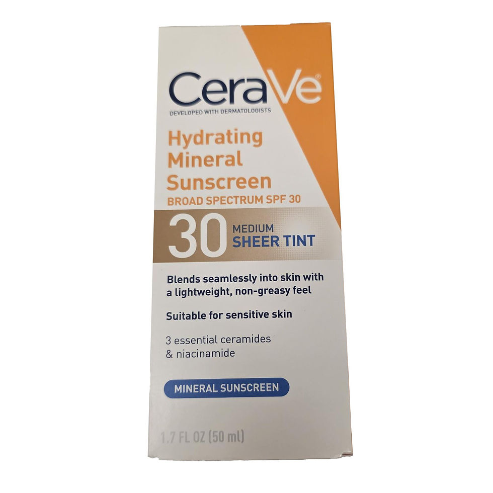 CeraVe® Hydrating Mineral Sunscreen Medium Sheer Tint, SPF 30, 1.7-ounce Tube - MCK-1253467_pkgfront_.jpg