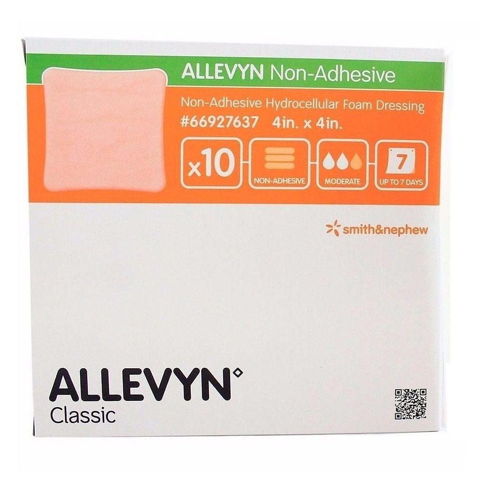 Allevyn Classic Nonadhesive without Border Foam Dressing, 4 x 4 Inch - MCK-226263_pkgfront.jpg