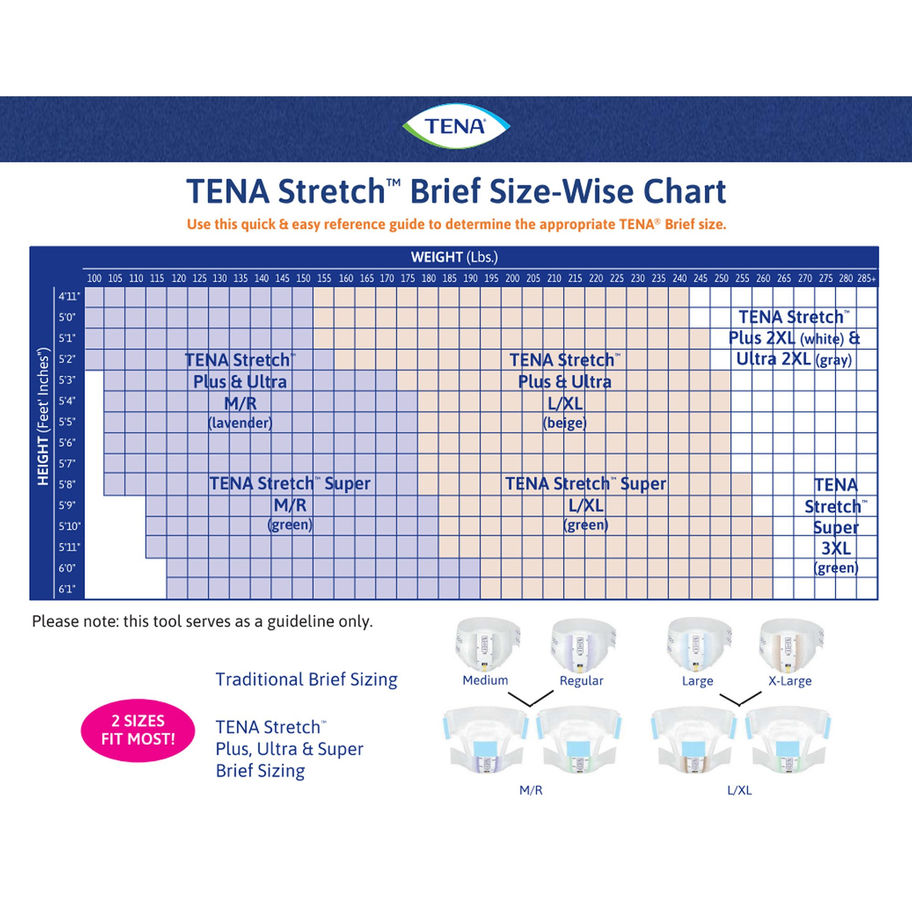 Incontinence Brief TENA Stretch™ Plus Adult Large / X-Large Unisex Disposable Moderate Absorbency - MCK-1283335_sizechart2.jpg