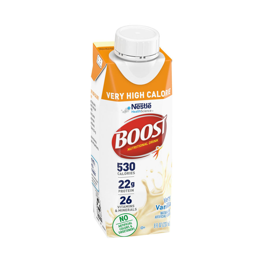 Boost® Very High Calorie Vanilla Nutritional Drink, 8-ounce Carton - MCK-1178522_left.jpg