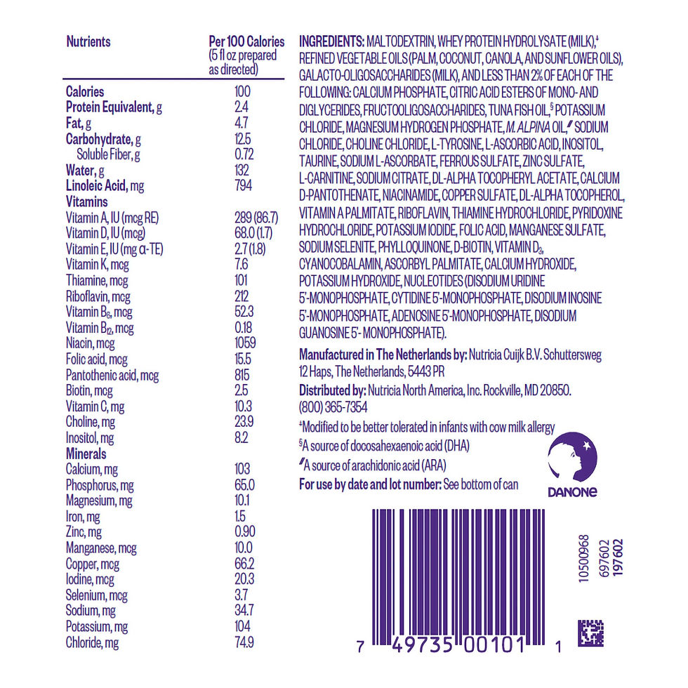 Pepticate™ Hypoallergenic Infant Formula, 13.2-ounce can - MCK-1251155_facts.jpg