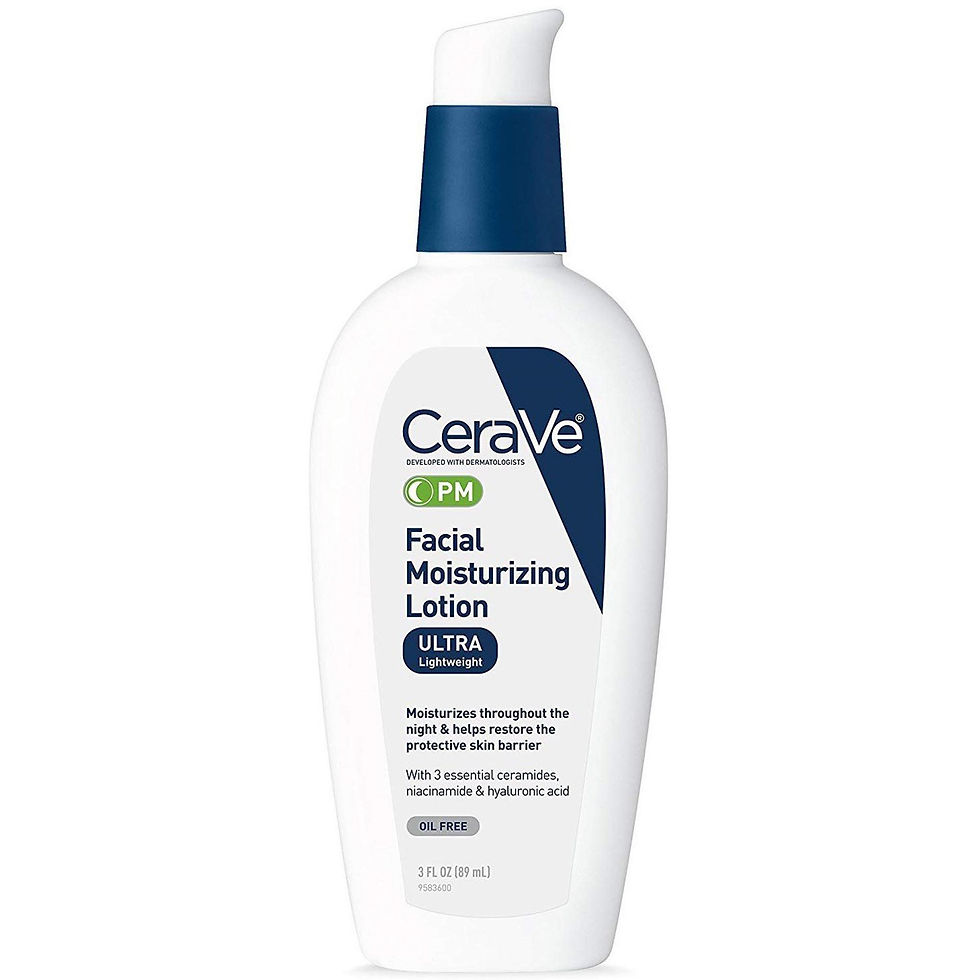 CeraVe® Facial Moisturizing Lotion PM, Ultra Lightweight, 3-ounce Pump Bottle - MCK-1229988_front.jpg