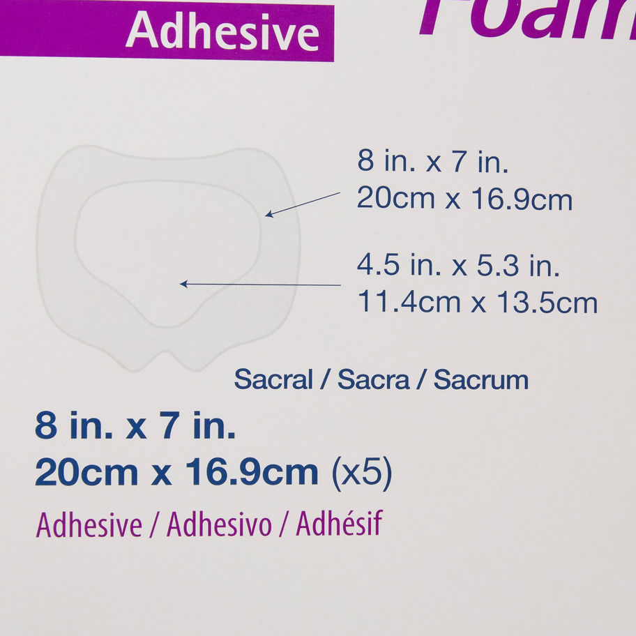 Aquacel® Silicone Adhesive with Border Silicone Foam Dressing, 7 x 8 Inch - MCK-802599_size.jpg