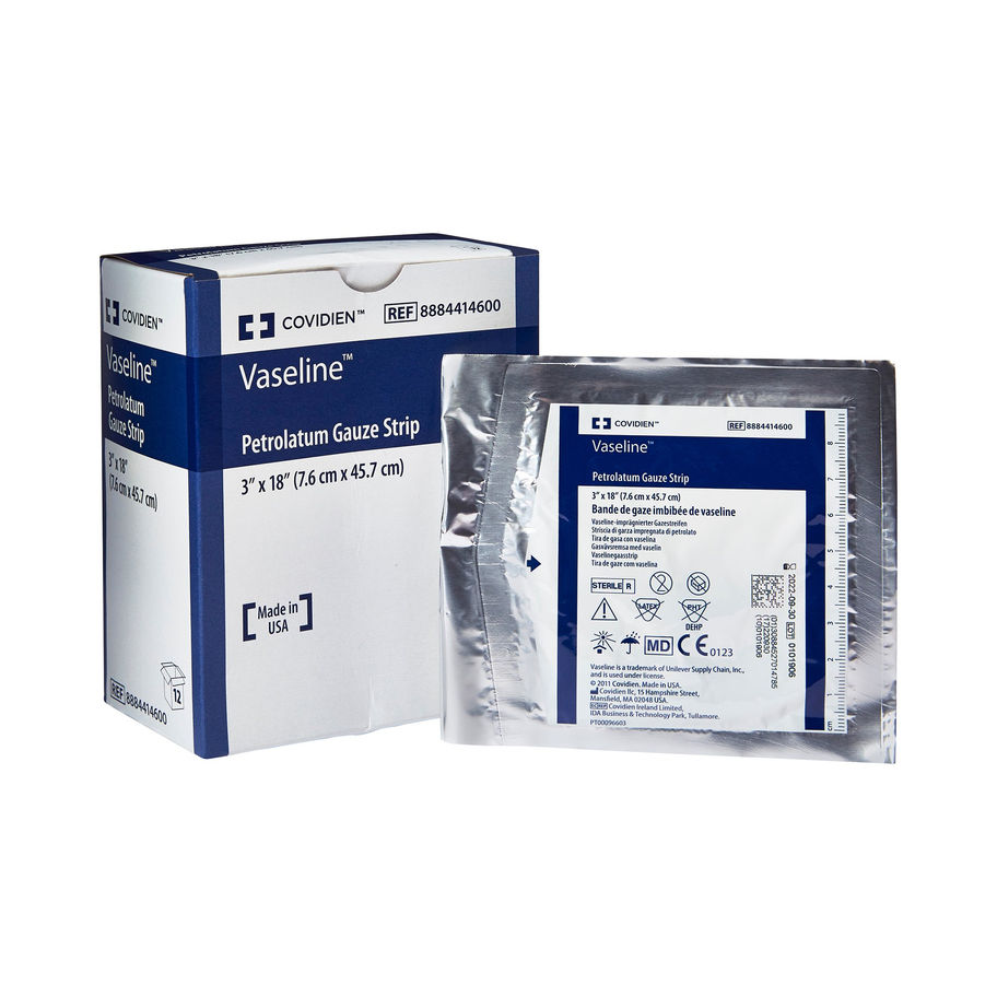 Vaseline® Petrolatum Impregnated Dressing, 3 x 18 Inch - MCK-32727_ppkgleft.jpg