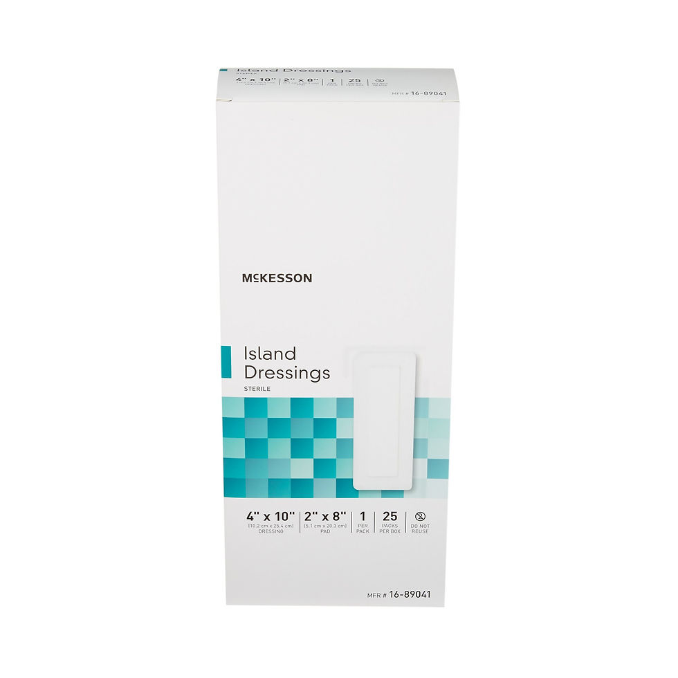 McKesson White Adhesive Dressing, 4 x 10 Inch - MCK-488925_pkgfront.jpg
