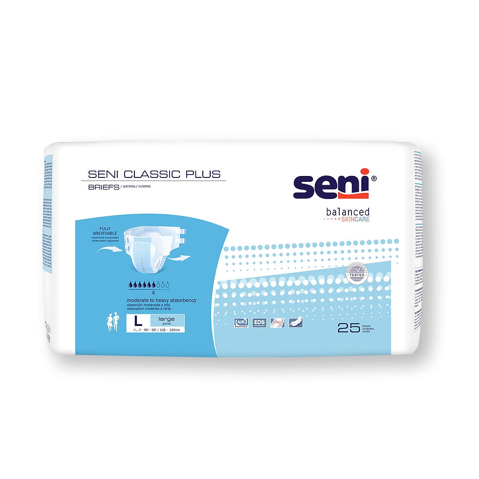 Seni® Classic Plus Moderate to Heavy Absorbency Incontinence Brief, Large - MCK-1163864_pkgfront_.jpg