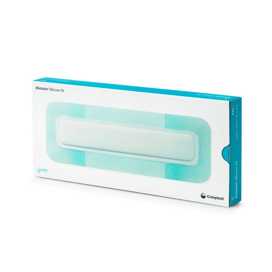 Silicone Foam Dressing Biatain® Silicone Fit 4 X 12 Inch With Border Film Backing Silicone Adhesive Rectangle Sterile - MCK-1251048_pkgleft.jpg