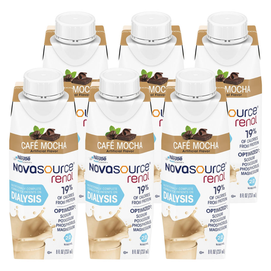 Novasource® Renal Café Mocha Formula for Patients on Dialysis, 8-ounce Carton - MCK-1178534_group_UOM.jpg