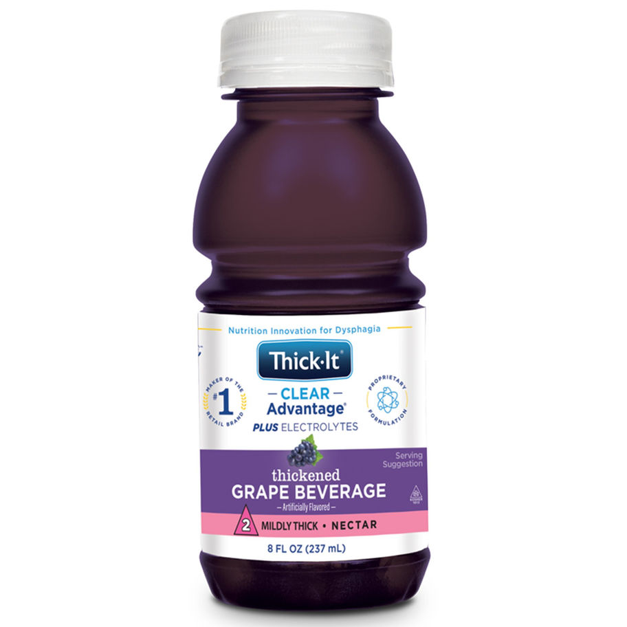 Thick-It® Clear Advantage® Plus Electrolytes Thickened Beverage, Grape - MCK-1202827_front.jpg