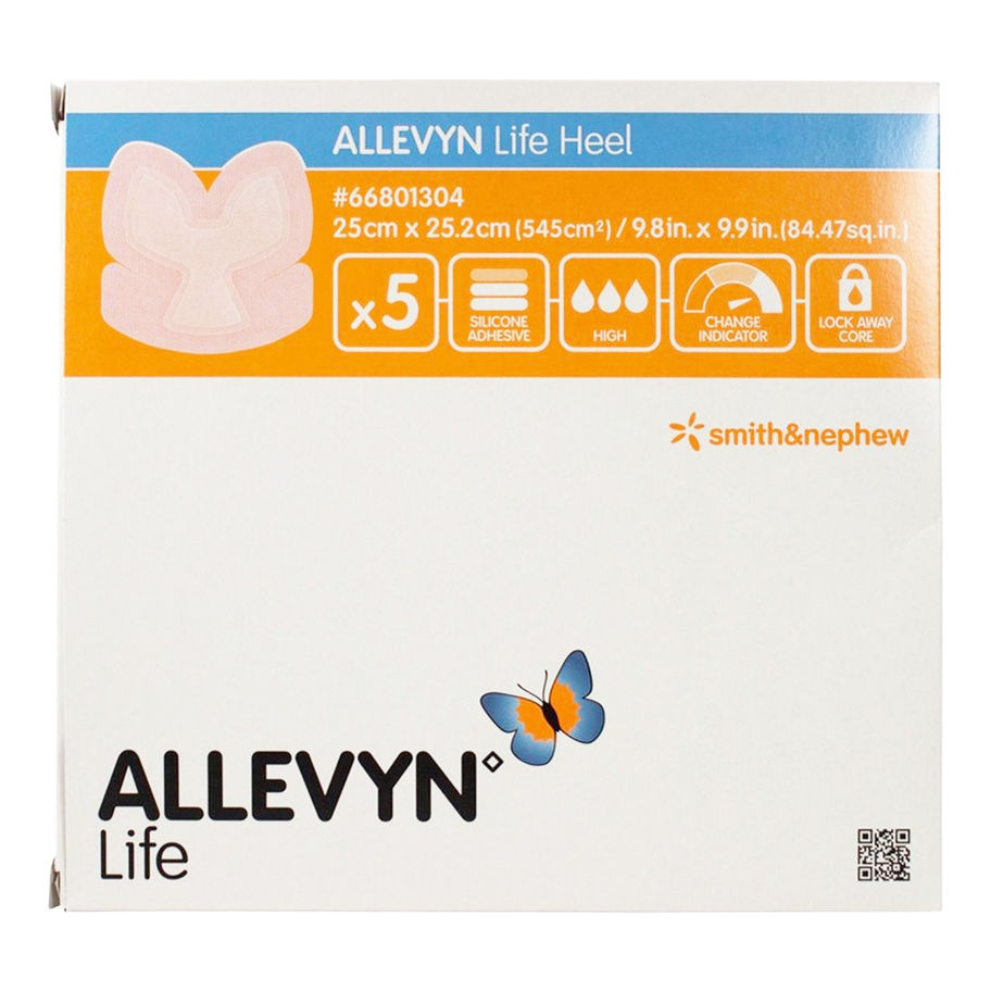 Allevyn Life Heel Silicone Gel Adhesive Foam Dressing, 25 x 25.2 Centimeter - MCK-863007_pkgfront.jpg