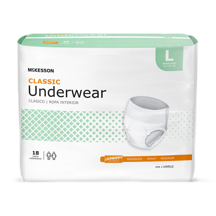 McKesson Classic Light Absorbency Incontinence Underwear, Large - MCK-884176.jpg