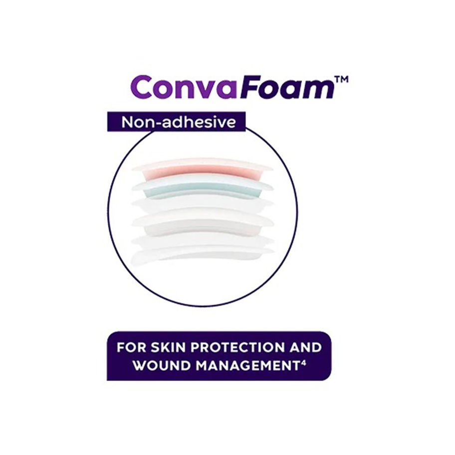 ConvaFoam™ Border Silicone Adhesive Foam Dressing, 5 x 5 Inch - MCK-1224508_mktg.jpg