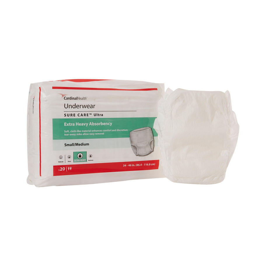 Sure Care™ Ultra Extra Heavy Absorbent Underwear, Small / Medium - MCK-960586_ppkgleft.jpg