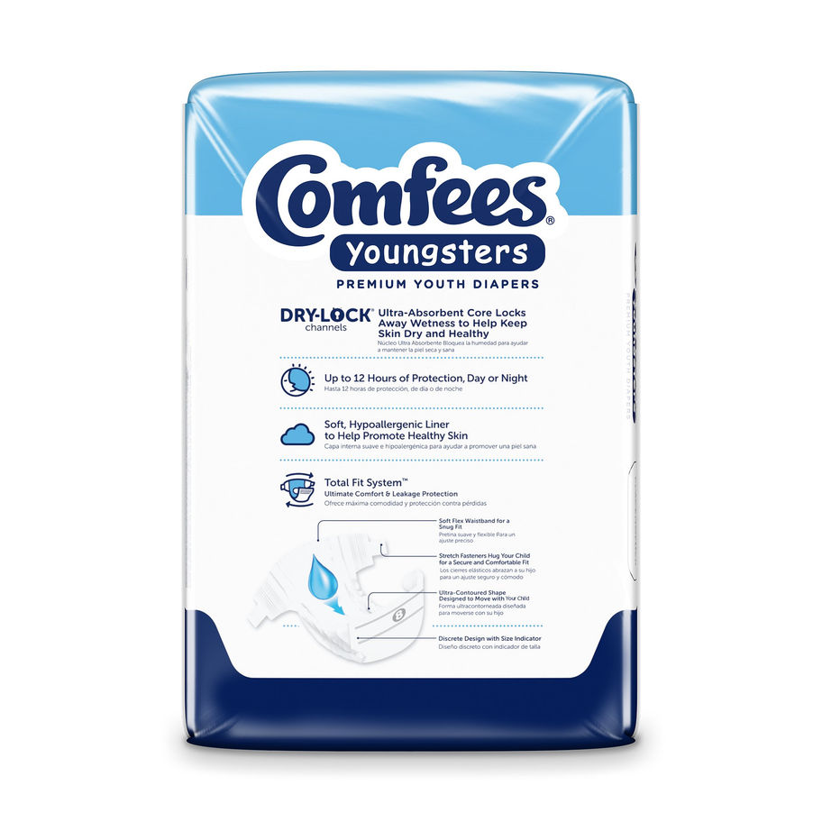 Comfees® Youngsters Premium Youth Diapers, Size 8 - MCK-1254293_pkgback.jpg