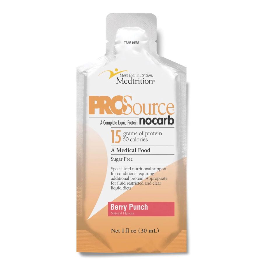 Oral Supplement ProSource™ NoCarb Berry Punch Flavor Liquid 1 oz. Pouch - MCK-1223291_front.jpg