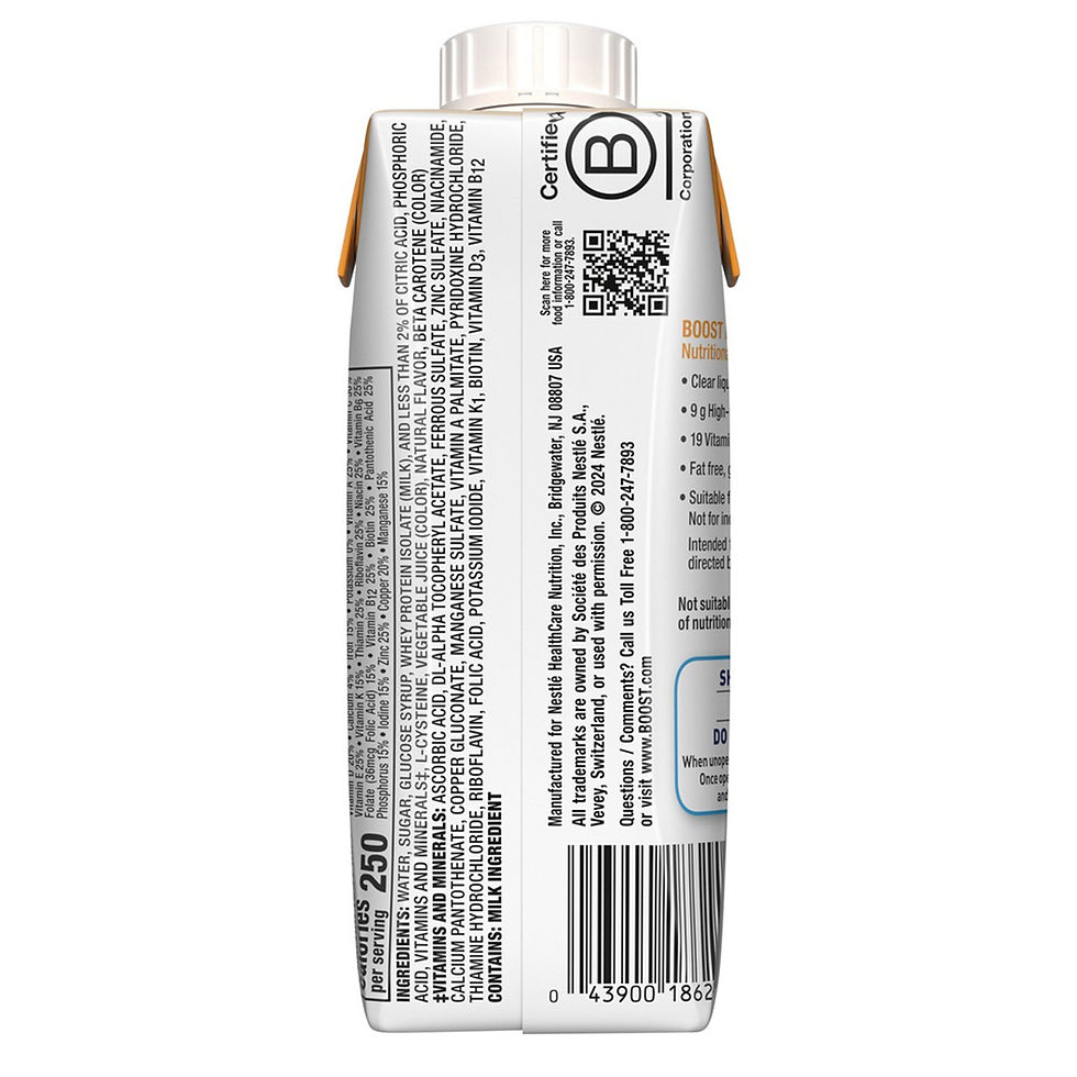 Boost Breeze® Orange Nutritional Drink, 8-ounce Carton - MCK-1178529_back.jpg
