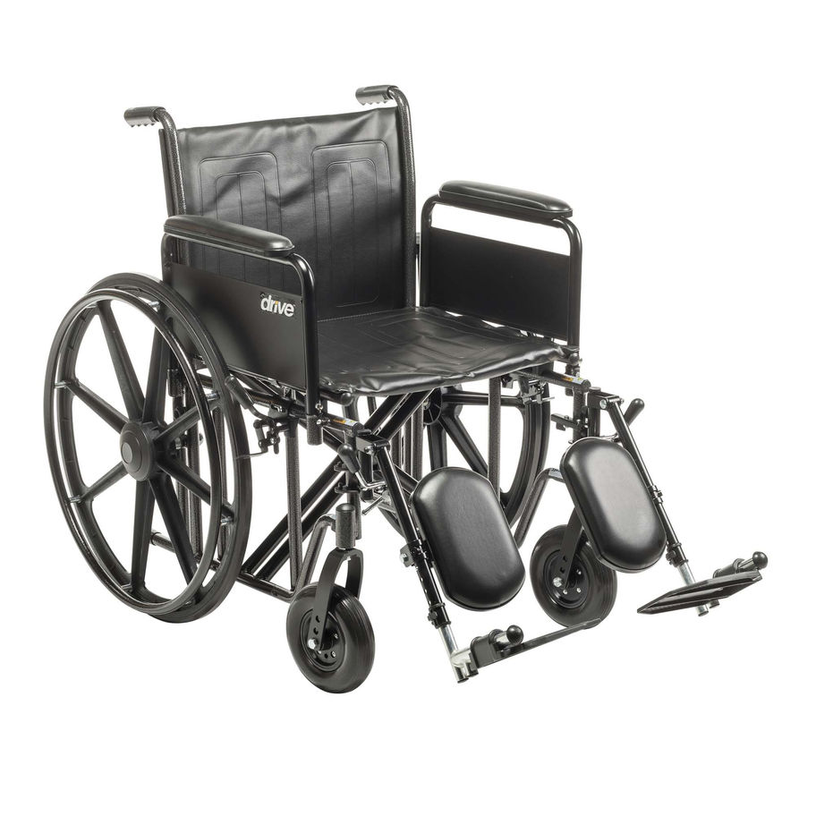 drive™ Sentra EC HD Bariatric Wheelchair, 20-Inch Seat Width - MCK-804746_left.jpg