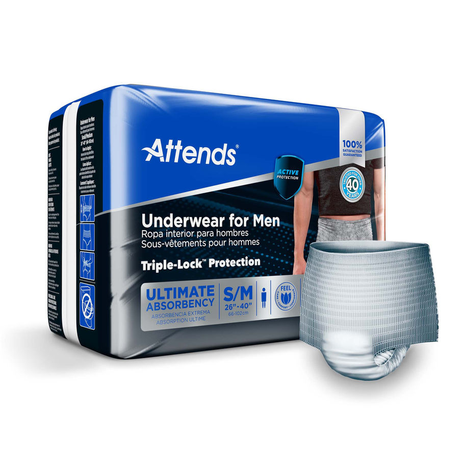 Attends® Discreet Men's Underwear, Level 5, Small / Medium - MCK-1039113_ppkgleft_.jpg