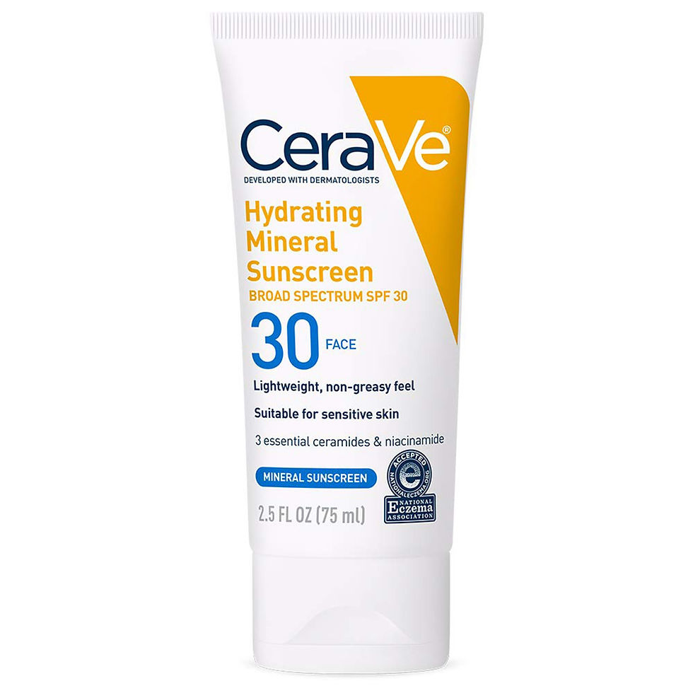 CeraVe® Hydrating Mineral Sunscreen for Face, SPF 50, 2.5-ounce Tube - MCK-1253471_front.jpg