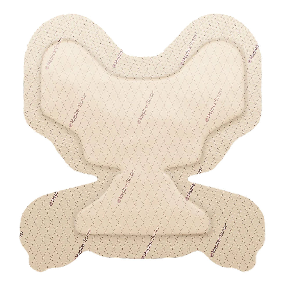 Mepilex® Border Heel Foam Dressing, 8-3/5 x 9 Inch - MCK-1061939_front.jpg