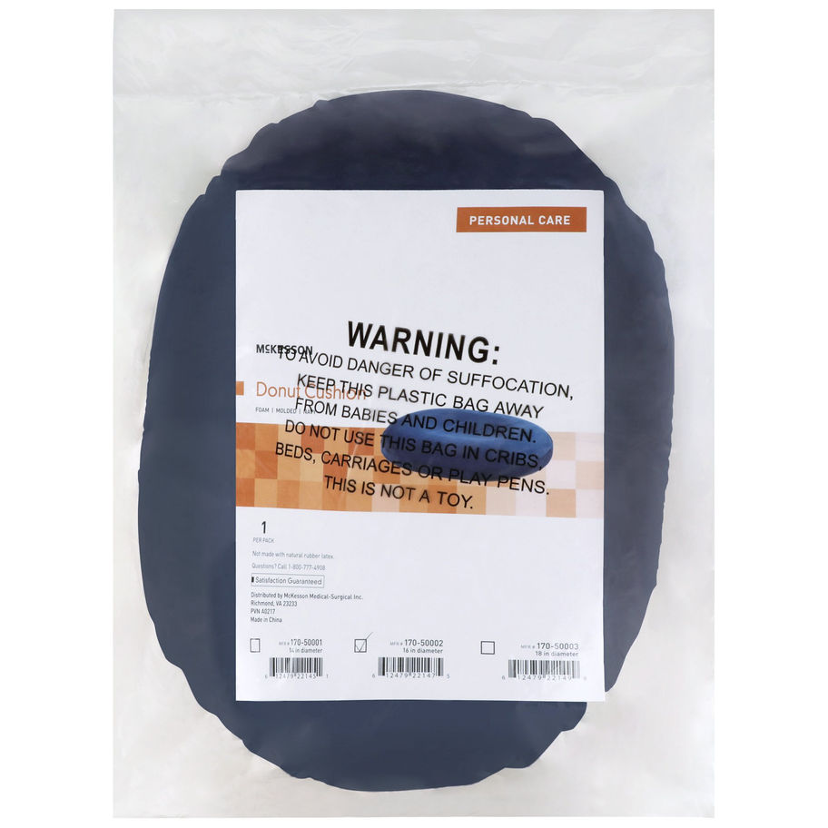 McKesson Donut Seat Cushion, 16 Inch - MCK-1065583_pkgfront.jpg