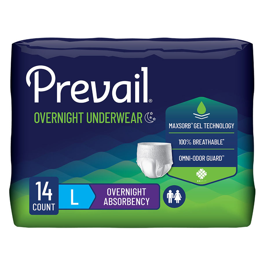 Prevail® Overnight Absorbent Underwear, Large - MCK-1189993_pkgfront_.jpg