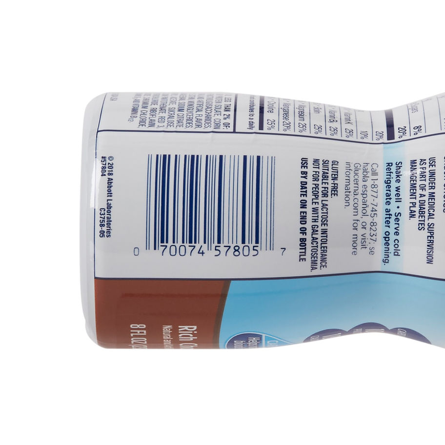 Glucerna® Original Shake, Chocolate Flavor, 8-ounce bottle - MCK-649274_bc.jpg