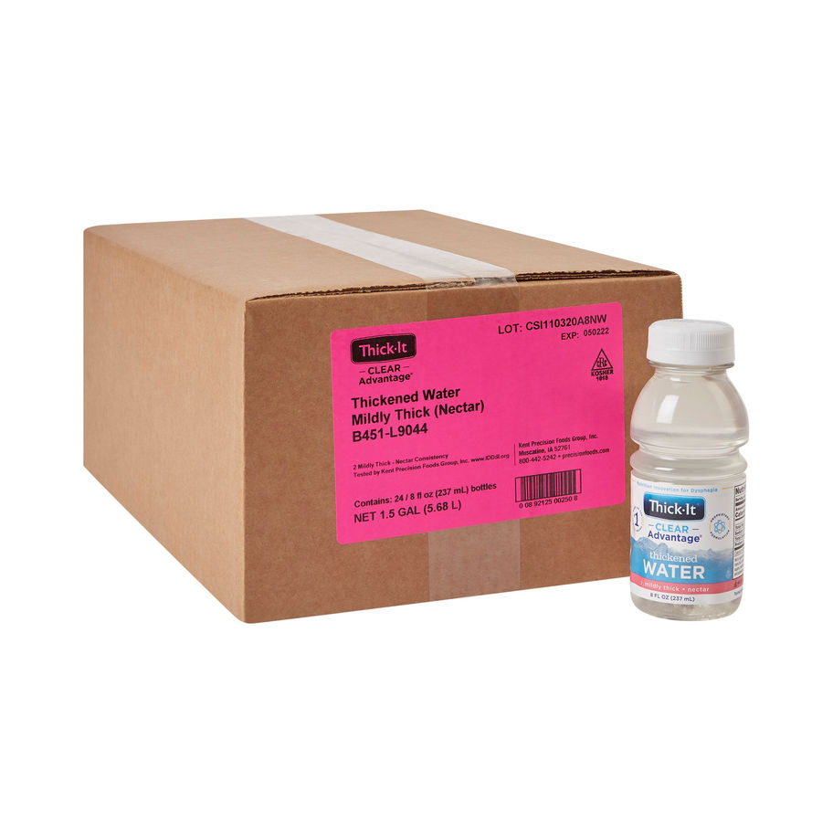 Thick-It® Clear Advantage® Nectar Consistency Thickened Water, 8-ounce Bottle - MCK-734893_pcase.jpg