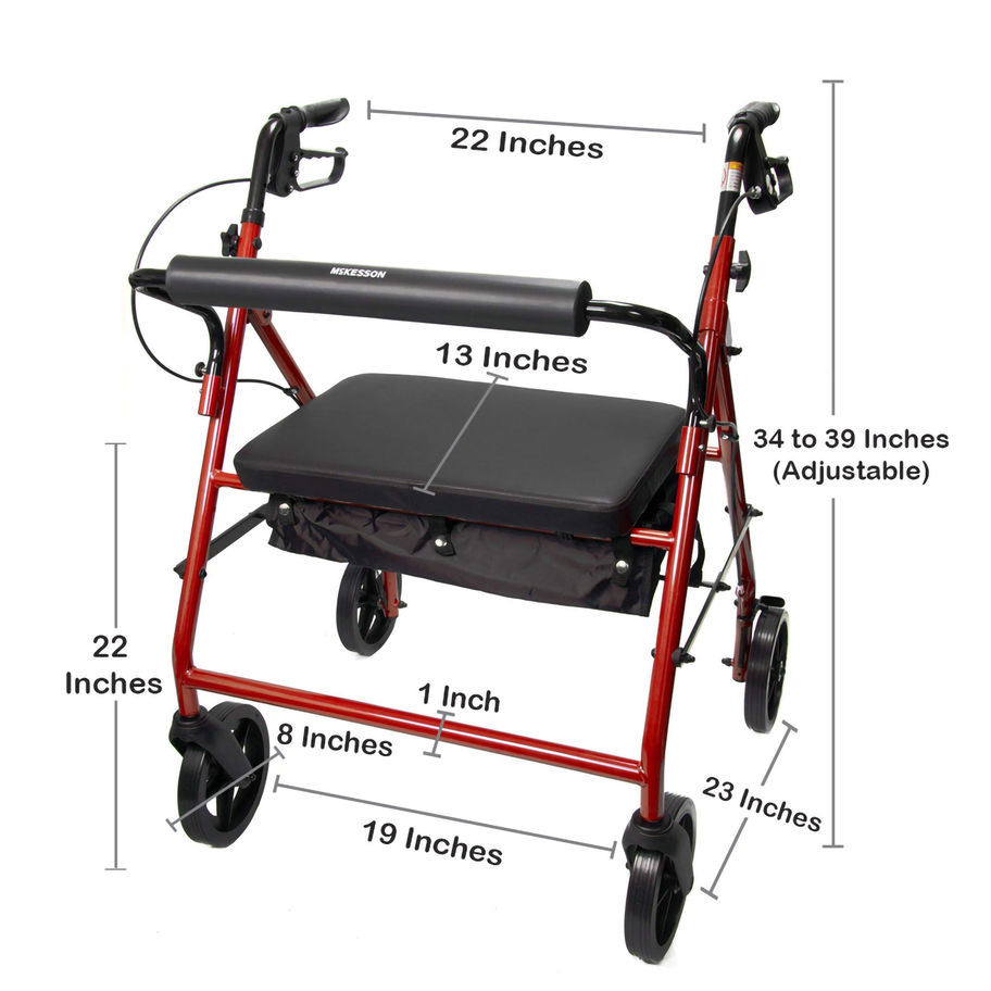 McKesson Bariatric Red Folding Steel Four-Wheel Rollator - MCK-1065271_dim.jpg