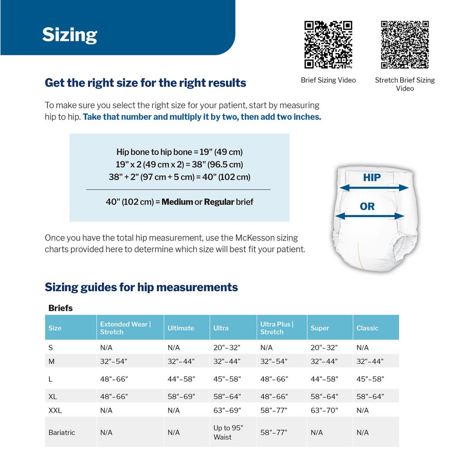 McKesson Super Moderate Absorbency Incontinence Briefs, Small - MCK-1222507_size_chart.jpg