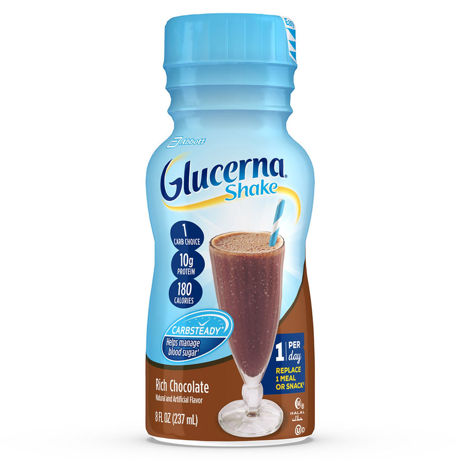 Glucerna® Original Shake, Chocolate Flavor, 8-ounce bottle - MCK-649274_front.jpg