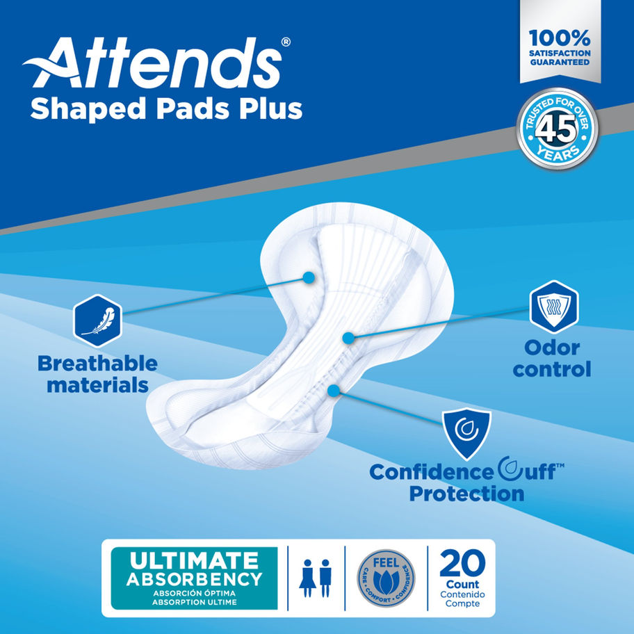 Attends® Shaped Bladder Control Pads, Plus - MCK-1186542_mktg3.jpg