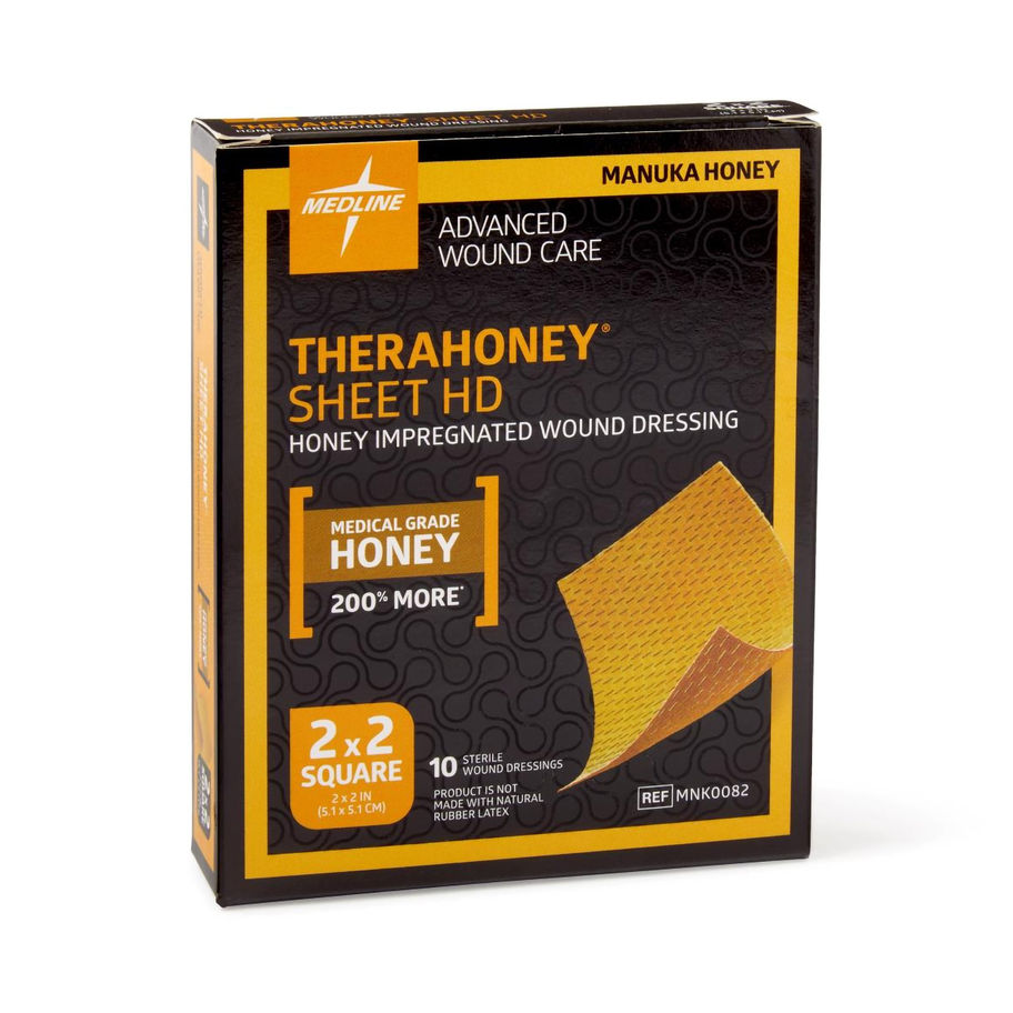 TheraHoney™ HD Impregnated Dressing, 2 x 2 Inch - MCK-882912_pkgleft.jpg