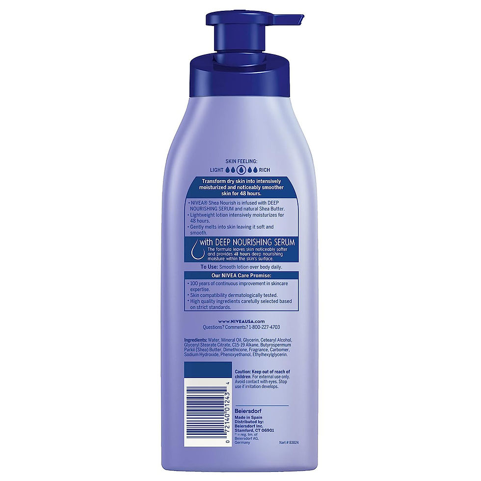 NIVEA® Shea Nourish Body Lotion, 16.9 oz. - MCK-1231868_back.jpg