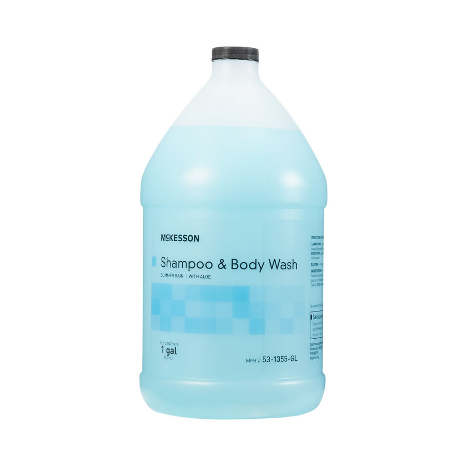 McKesson two-in-one shampoo and Body Wash, Summer Rain Scent, 1 Gallon Jug - MCK-877019_front.jpg