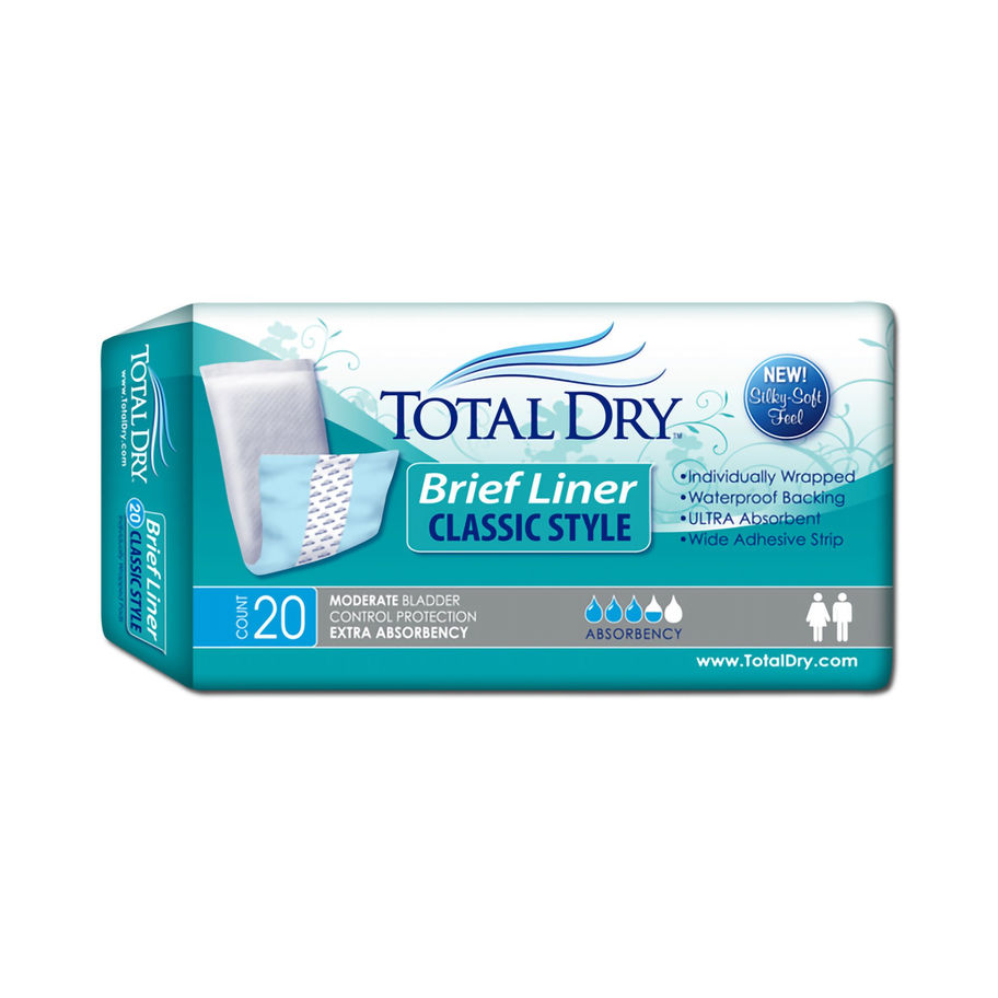 TotalDry™ Moderate Extra Absorbency Bladder Control Pad, 4 x 13 Inch - MCK-1158085_pkgleft.jpg