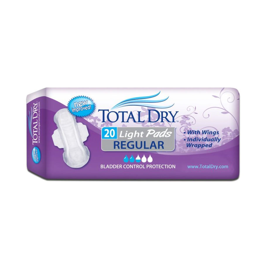 TotalDry™ Light Absorbency Bladder Control Pad, 11-Inch Length - MCK-975703_pkgleft.jpg