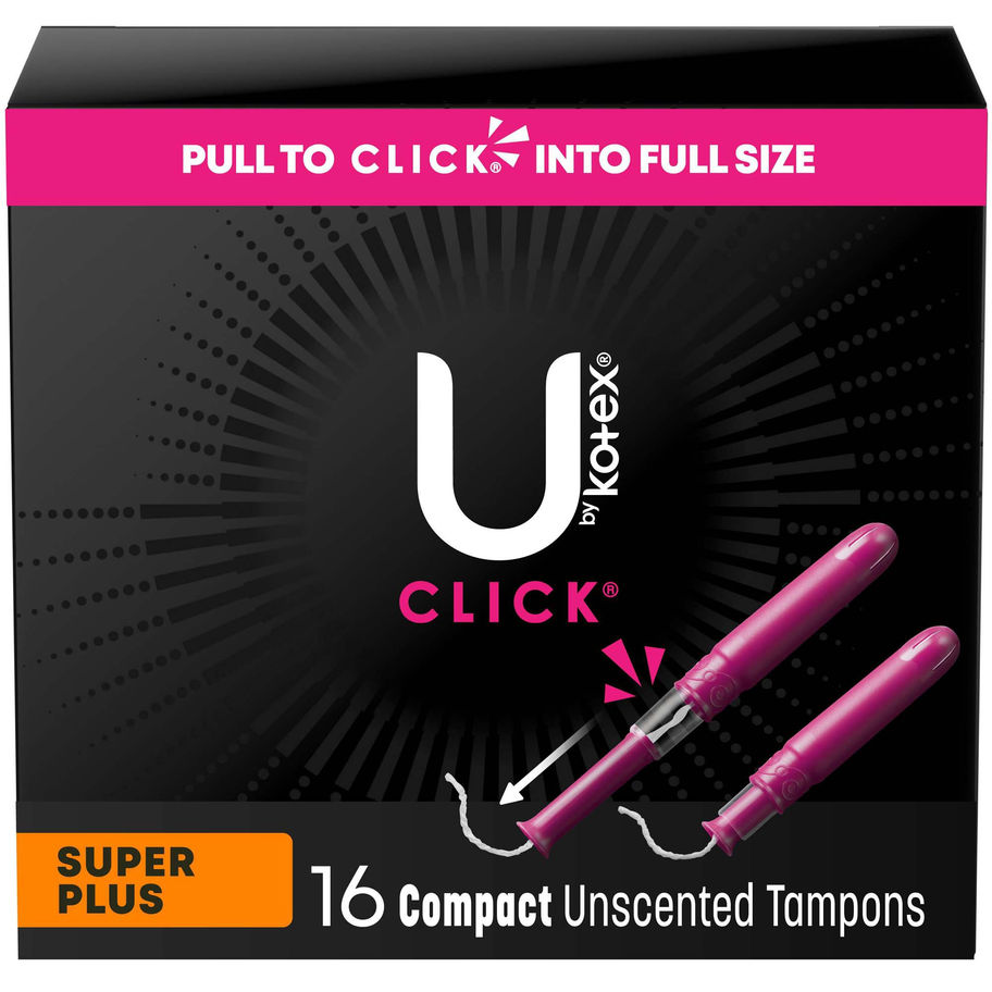 U By Kotex® Click® Compact Tampons Super Plus Unscented - MCK-1184200_pkgfront.jpg