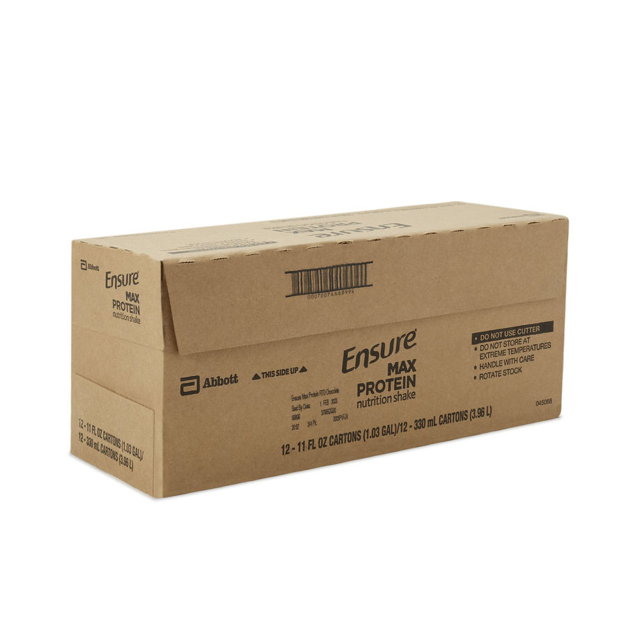 Ensure® Max Protein Nutrition Shake, Chocolate, 11-ounce carton - MCK-1102612_bc_cs.jpg