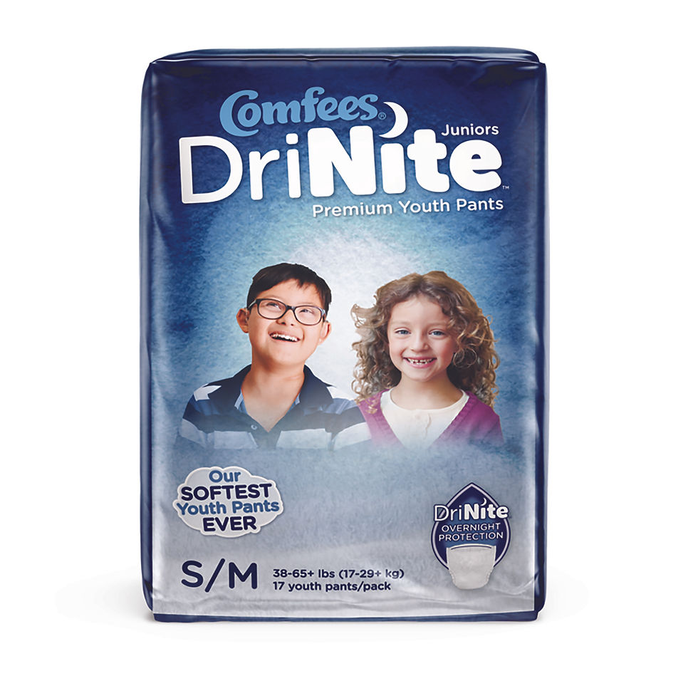Comfees® DriNite® Juniors Absorbent Underwear, Small / Medium - MCK-1150965_pkgfront.jpg