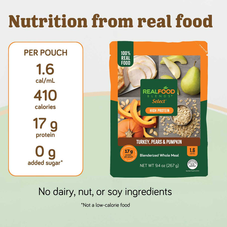 Tube Feeding Formula Real Food Blends® Select™ Turkey / Pears / Pumpkin Puree 9.4 oz. Pouch - MCK-1258417_nf.jpg