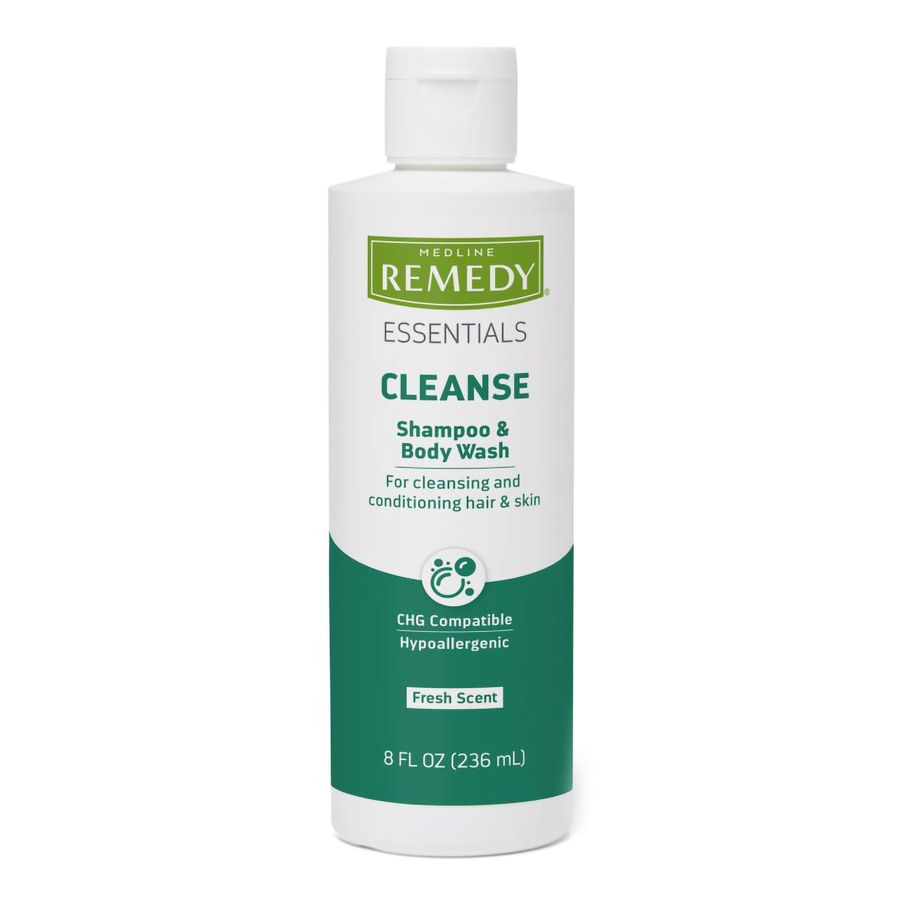 Shampoo and Body Wash Remedy Essentials 8 oz. Flip Top Bottle Citrus Vanilla Scent - MCK-1237599_front.jpg
