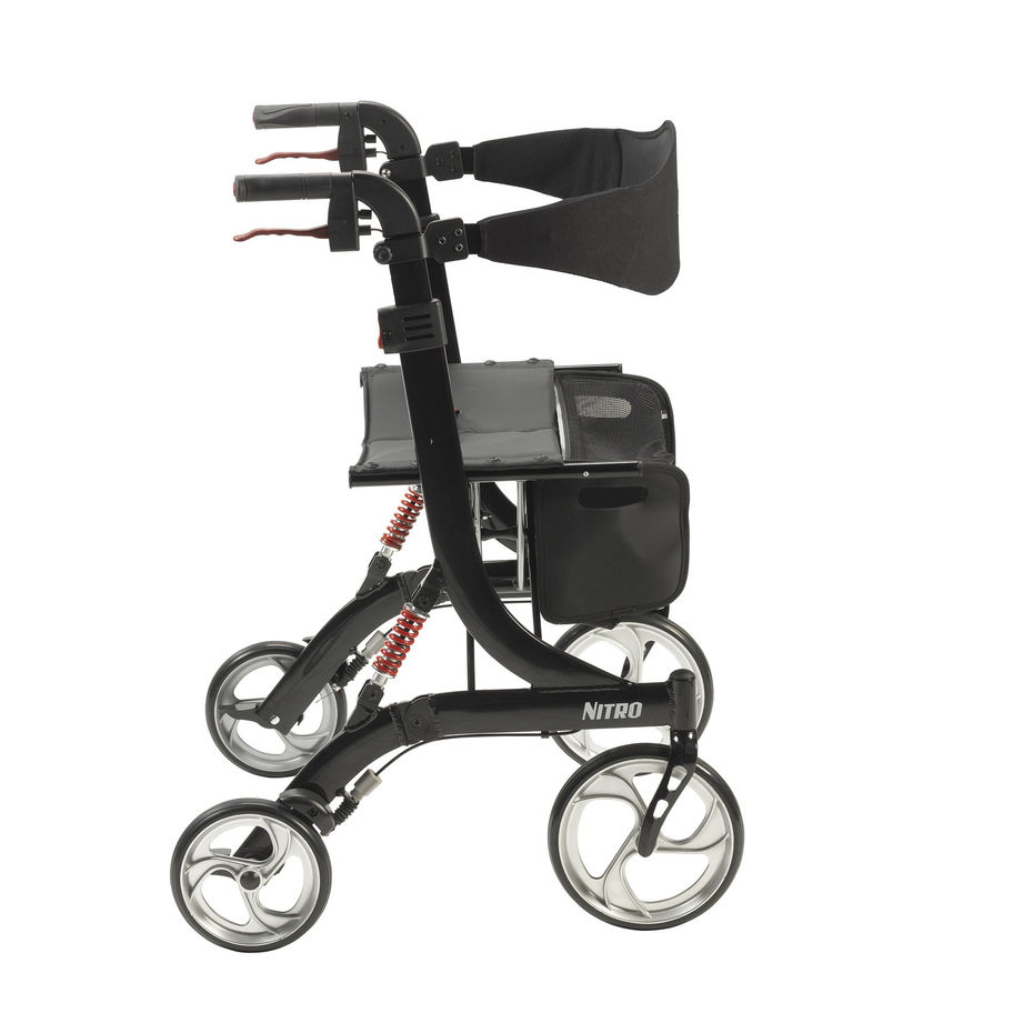 Nitro HD Bariatric Four-Wheel Rollator, Black - MCK-1081351_side.jpg