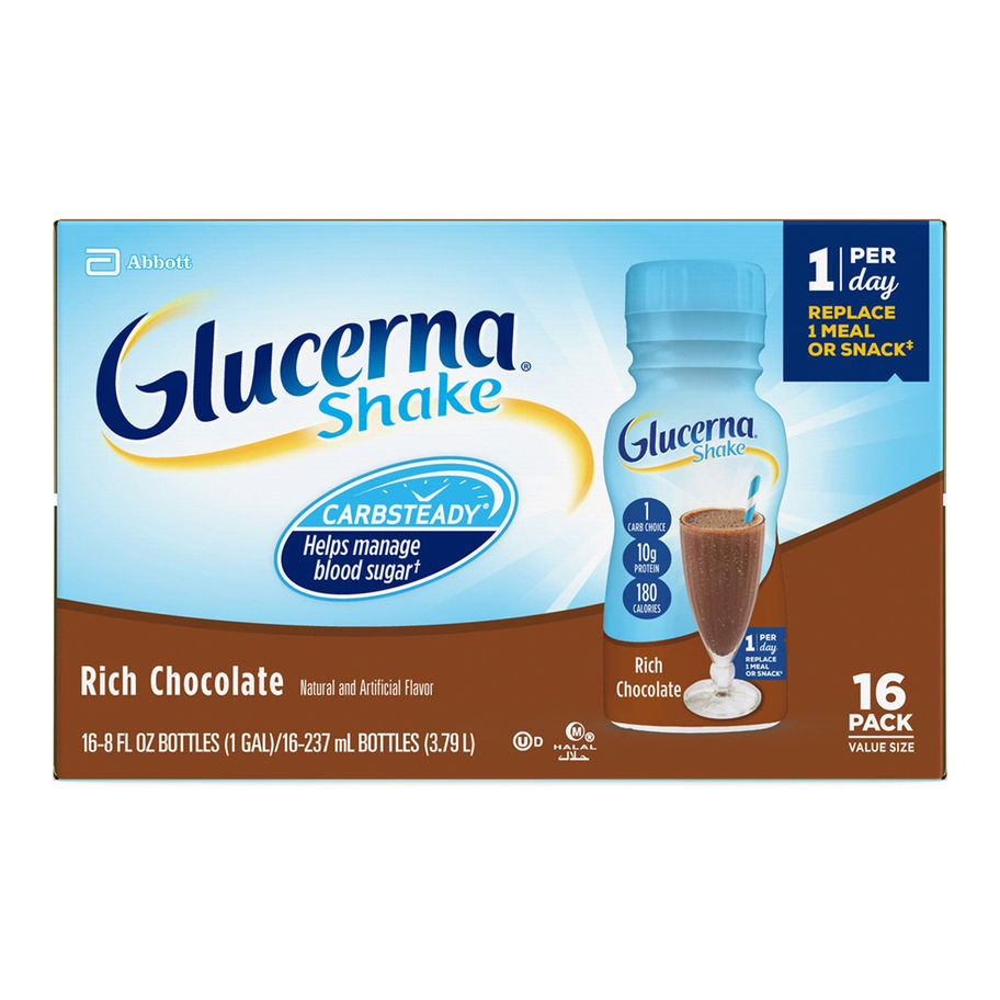 Glucerna® Original Shake, Chocolate Flavor, 8-ounce bottle - MCK-649274_pkgfront.jpg