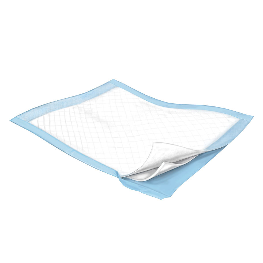Simplicity Extra Underpad, Disposable, 30 x 30 Inch, Moderate Absorbency, Blue - MCK-165543_left.jpg