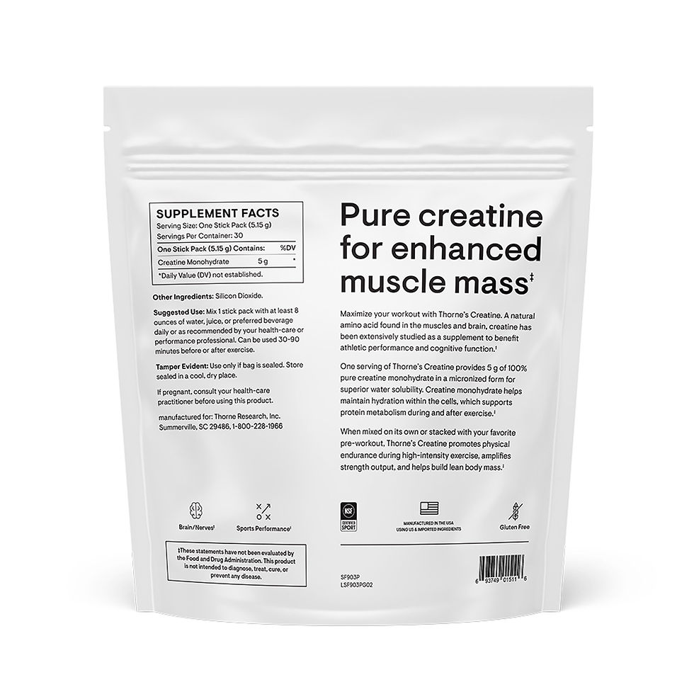 Thorne® Creatine Dietary Supplement, 16-ounce Canister - MCK-1262482_pkgback.jpg