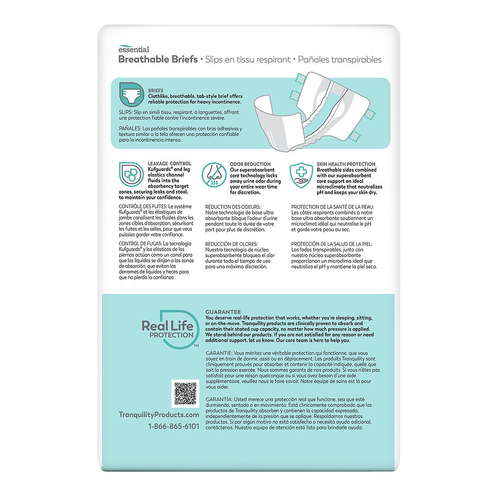Tranquility® Essential Heavy Incontinence Brief, Extra Large - MCK-1198169_pkgback.jpg