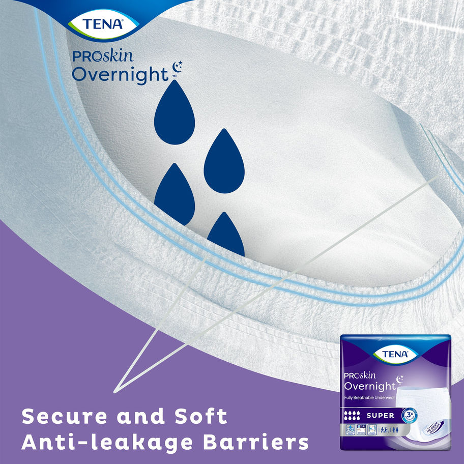 Tena® ProSkin Overnight™ Super Fully Breathable Underwear, Extra Large - MCK-1053410_mktg2.jpg