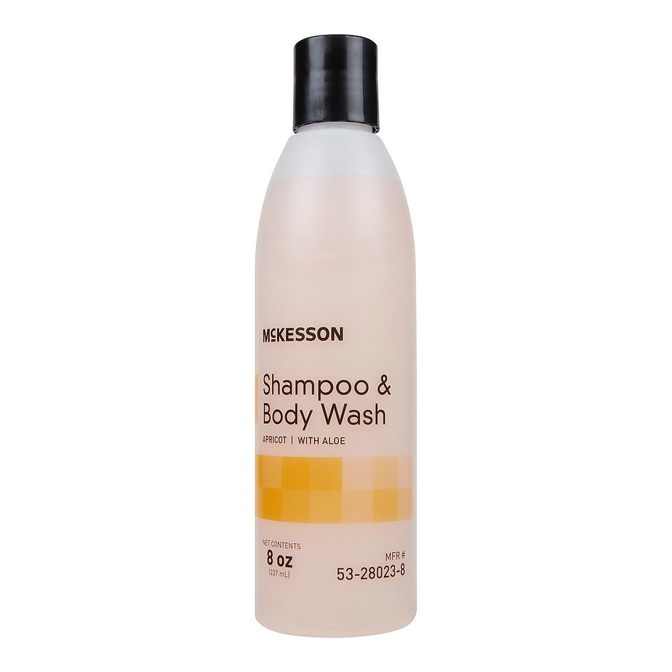 McKesson Shampoo and Body Wash, Apricot Scent, 8 oz. Squeeze Bottle - MCK-877031_front2_.jpg